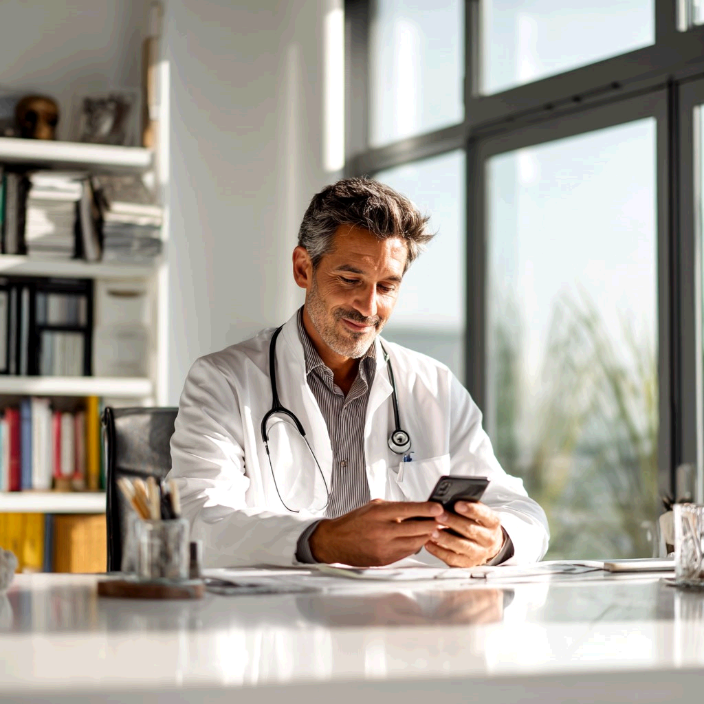 Fibibank 165 A Photorealistic Image Of A Male Doctor Sitting 961Fad1b F025 4C9b 93Be 5C1515214c2d 0